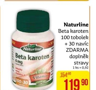 Doplněk stravy Beta-karoten Naturline
