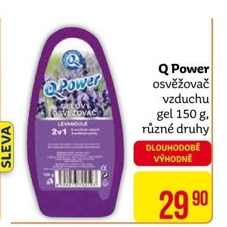 Osvěžovač vzduchu gel Q power