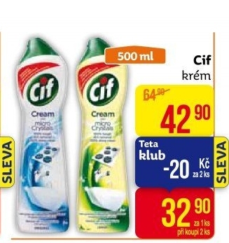 Krémový čistič Cif Cream