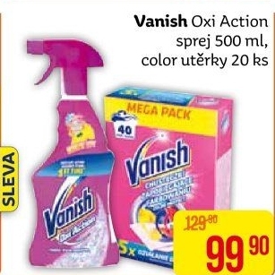 Odstraňovač skvrn ve spreji Oxi Action Vanish