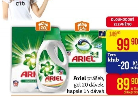 Prací kapsle 3v1 Ariel