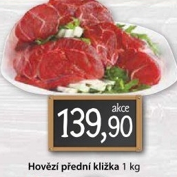 Hovězí přední bez kosti - kližka