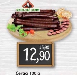 Párky Čertíci Kostelecké uzeniny
