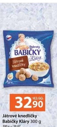 Knedlíčky játrové mražené Dobroty Babičky Kláry