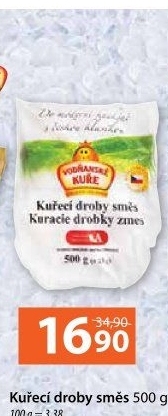 Droby kuřecí směs mražená Vodňanské kuře