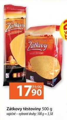 Těstoviny vaječné Zátkovy