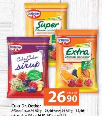 Želírovací cukr Extra Dr. Oetker