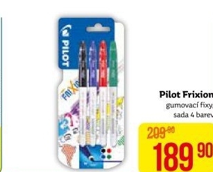Gumovací fixy Pilot Frixion