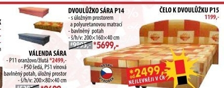 Válenda SÁRA s úložným prostorem P11