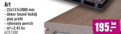 Terasové prkno WPC Woodplastic