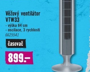 Ventilátor Eurom VTW33 50W