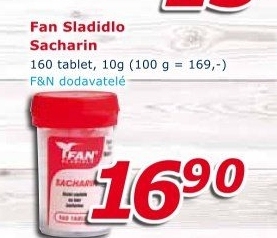 Sladidlo Sacharin Fan