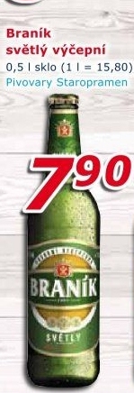 Pivo světlé výčepní 10° Braník