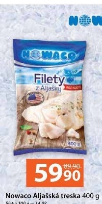 Aljašská treska filety mražená Nowaco
