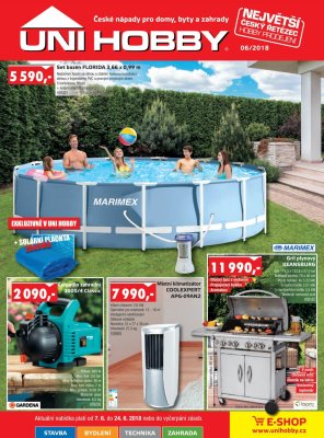 akční leták UNI HOBBY 7.6.2018-24.6.2018