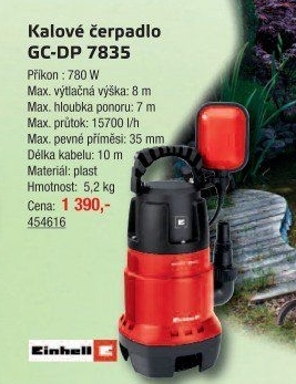 Kalové čerpadlo Einhell GH-DP 7835