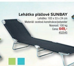 Plastové lehátko