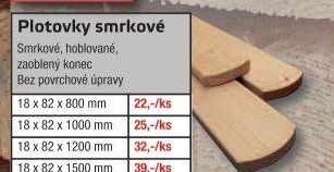 Dřevěná plotovka