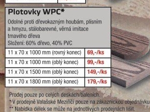 Plastová plotovka
