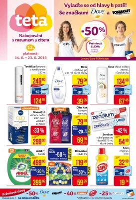 akční leták Teta drogerie 14.6.2018-23.6.2018