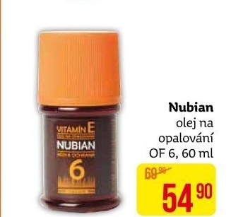 Olej na opalování OF 6 Nubian