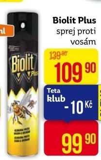 Přpravek proti vosám sprej Plus Biolit