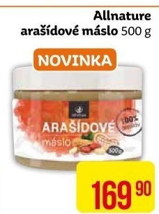 Arašídové máslo Allnature