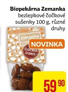 Bezlepkové čočkové sušenky bio Biopekárna Zemanka