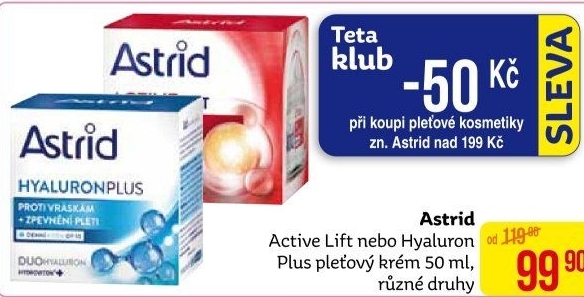 Omlazující pleťový krém OF10 Active Lift Astrid