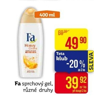 Sprchový gel Fa