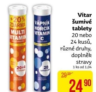 Šumivé tablety Vitar