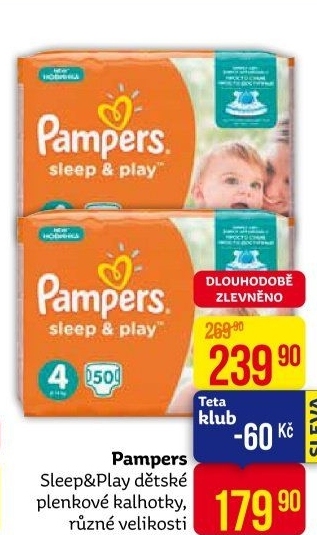 Pleny dětské Pampers Sleep &amp
