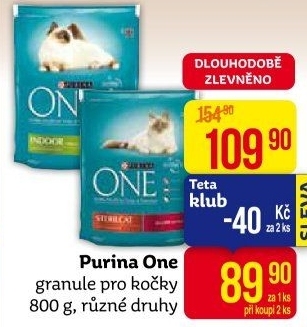 Granule pro kočky One Purina