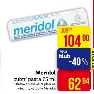Pasta na zuby Meridol