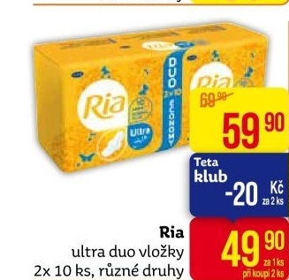 Dámské vložky Ria Ultra