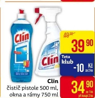 Čistič oken s alkoholem Clin