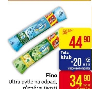 Zatahovací pytle na odpadky Ultra Fino