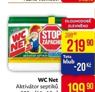 Aktivátor septiků biologický WC Net