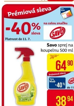 Čistič koupelen Savo