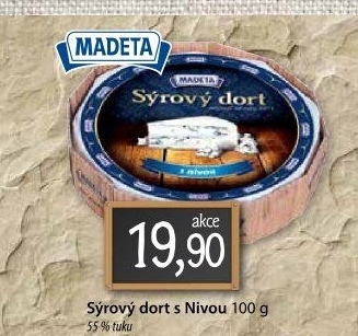 Sýrový dort tavený s nivou Madeta