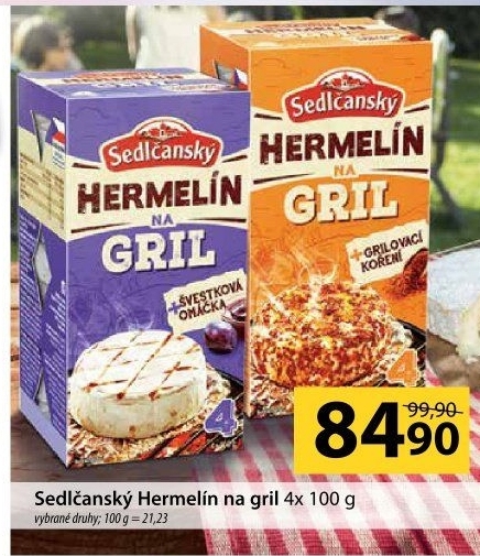 Sýr Hermelín na gril Sedlčanský