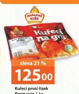 Kuřecí prsní řízky marinované Rozmarýn na gril Vodňanské kuře