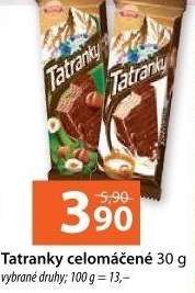 Celomáčené Tatranky Sedita