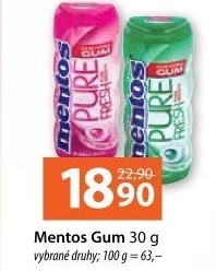 Žvýkačky Mentos