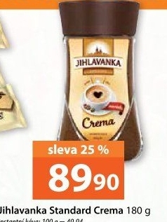 Instantní káva Jihlavanka Standard Crema