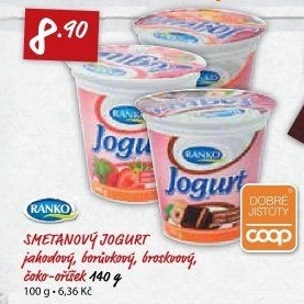 Jogurt smetanový Ranko