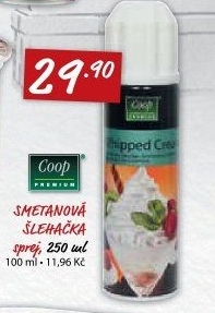 Šlehačka ve spreji Coop Premium