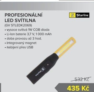Profesionální 1W COB pracovní svítilna Starline