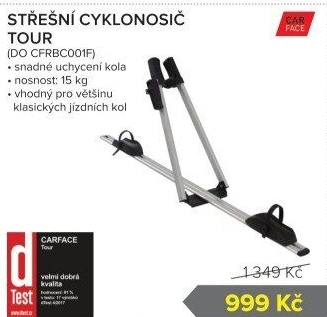 Střešní nosič kol Tour CarFace