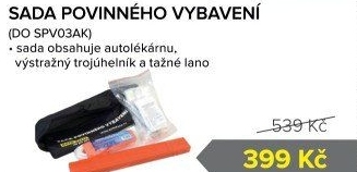 Sada povinného vybavení do auta